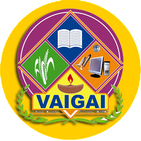 Vaigai Matric Hr. Sec. School Logo